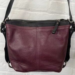 Sangria & Honed black Vintage Hoop Hobo Medium Size- CUSTOM